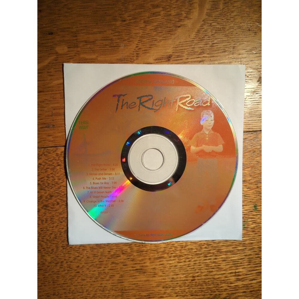 Jimmy Griswold The Right Road CD Disc Only